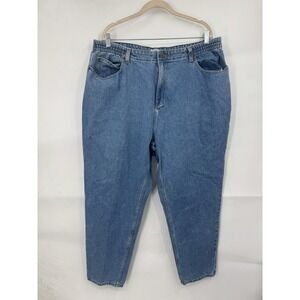 L.L Bean Original Fit Relaxed Straight Leg Jean Women 20W Medium Blue Wash VTG